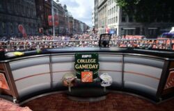 A look at the College GameDay set from Dublin, Ireland.